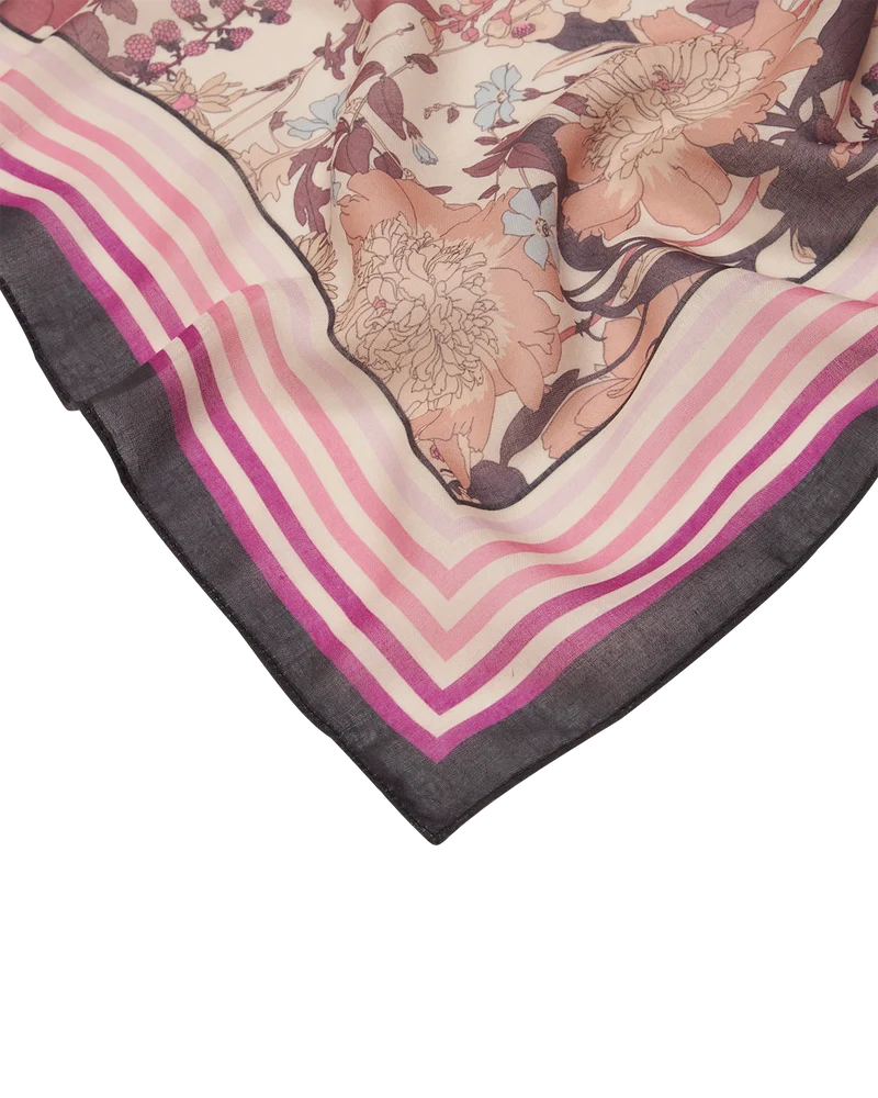 Deco Blooms Candy Lightweight Scarf in Pink