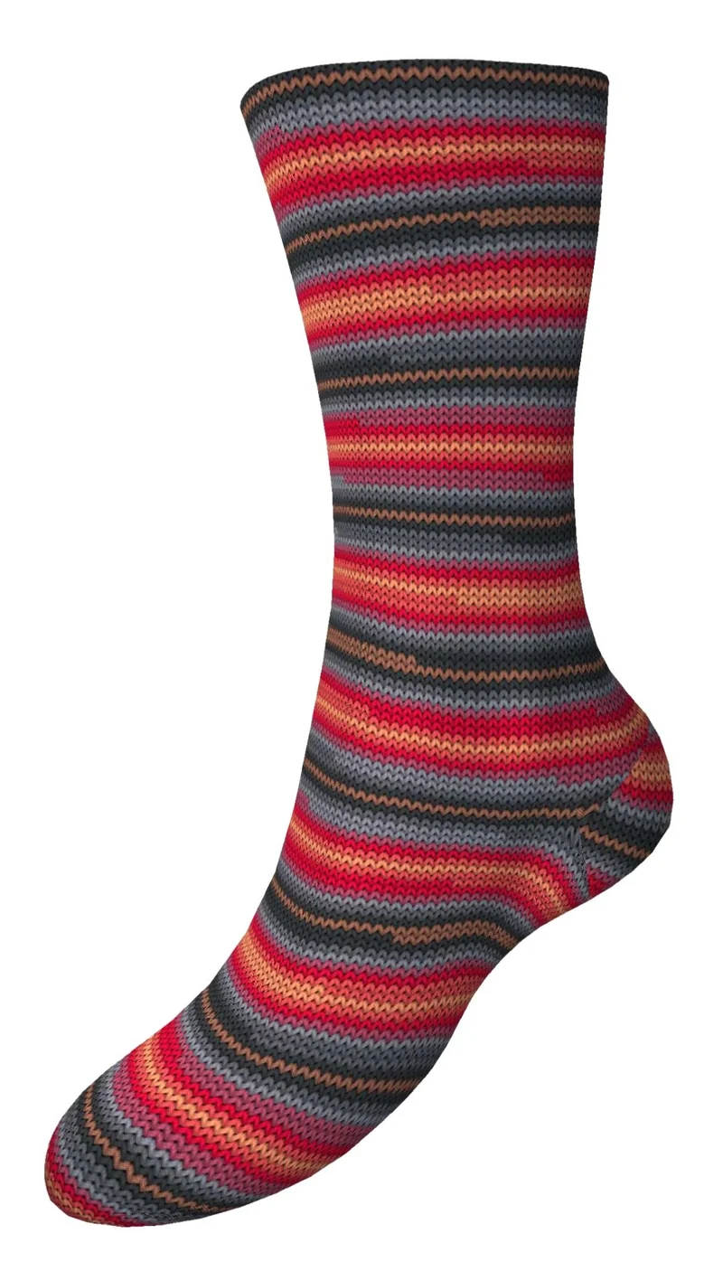 Fortissima 6-fach bunte Sockenwolle 150g | Farbe 473 - GRANAT