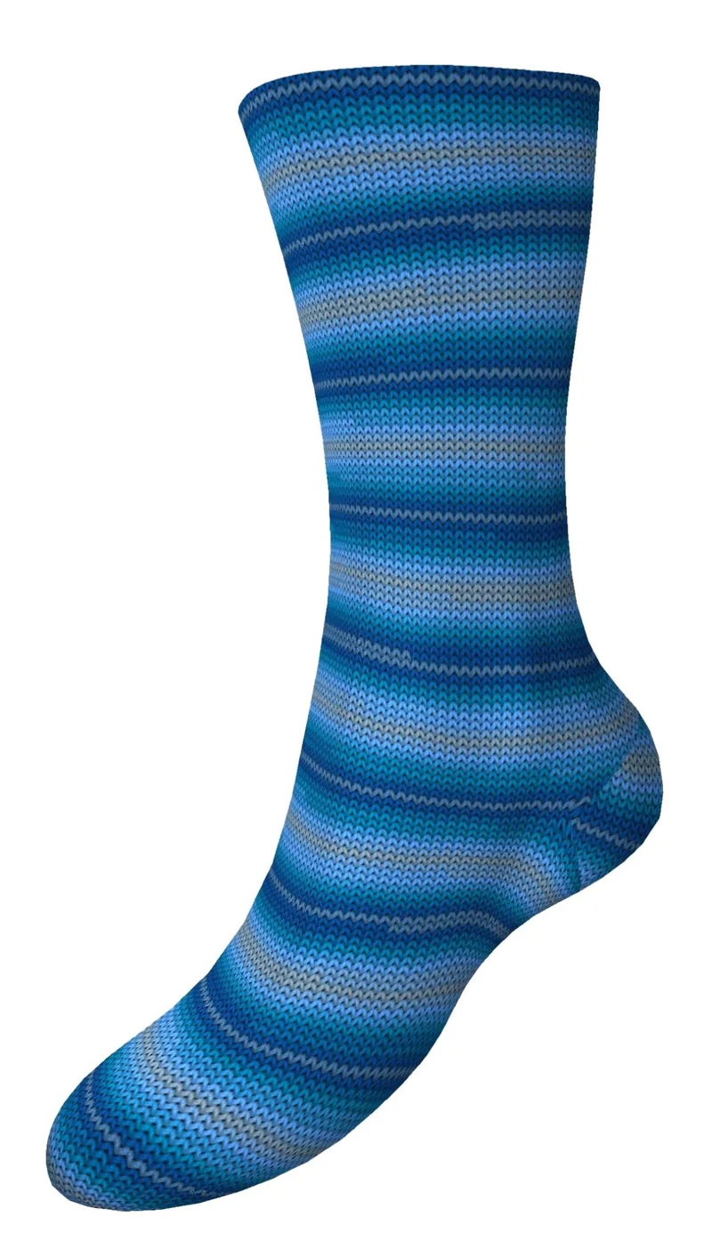 Fortissima 6-fach bunte Sockenwolle 150g | Farbe 471 - LAPISLAZULI