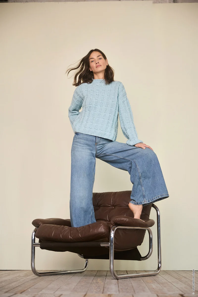 Lana Grossa Winter Softness 0002 Himmelblau