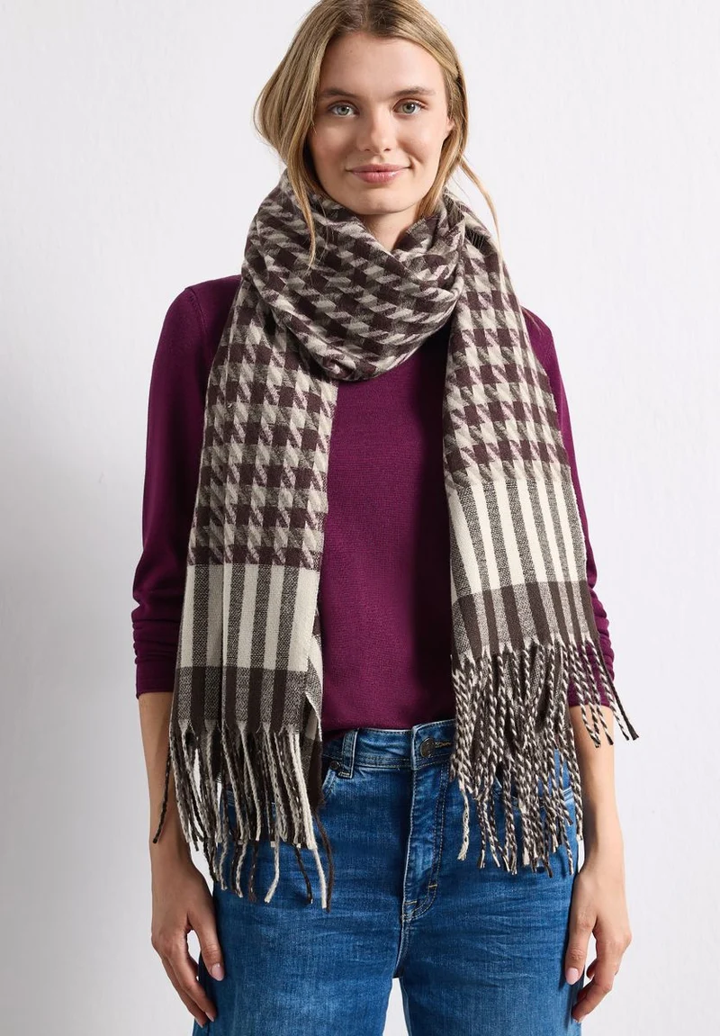 Tuch mit Houndstooth Muster