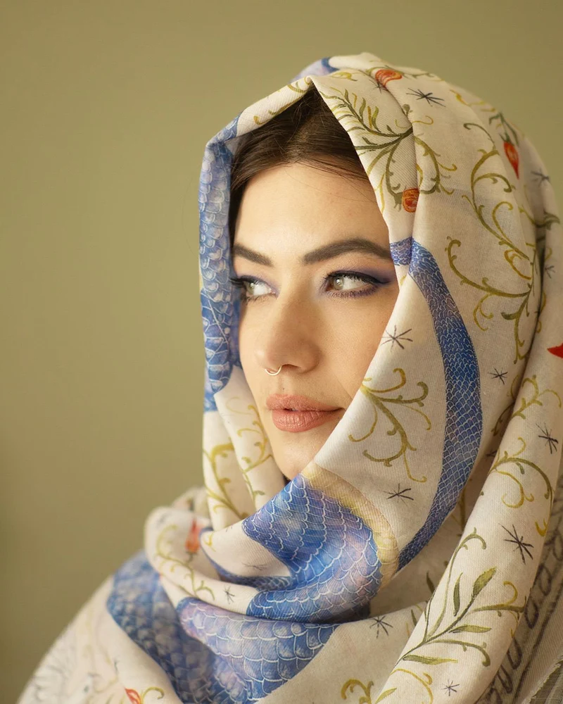 Catherine Rowe x Celestial Snake Lightweight Scarf