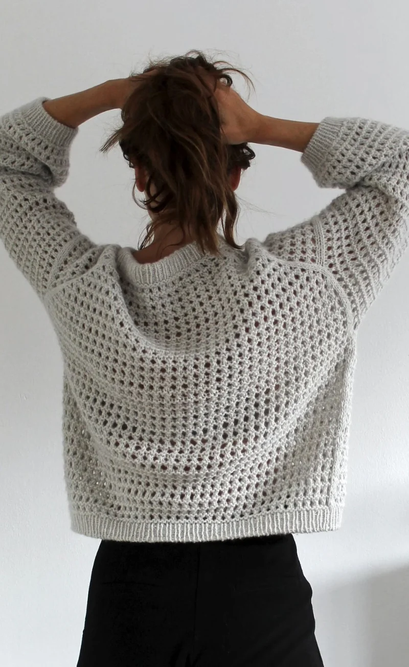 Mesh Sweater - VEGAN CASHMERE - Strickpaket