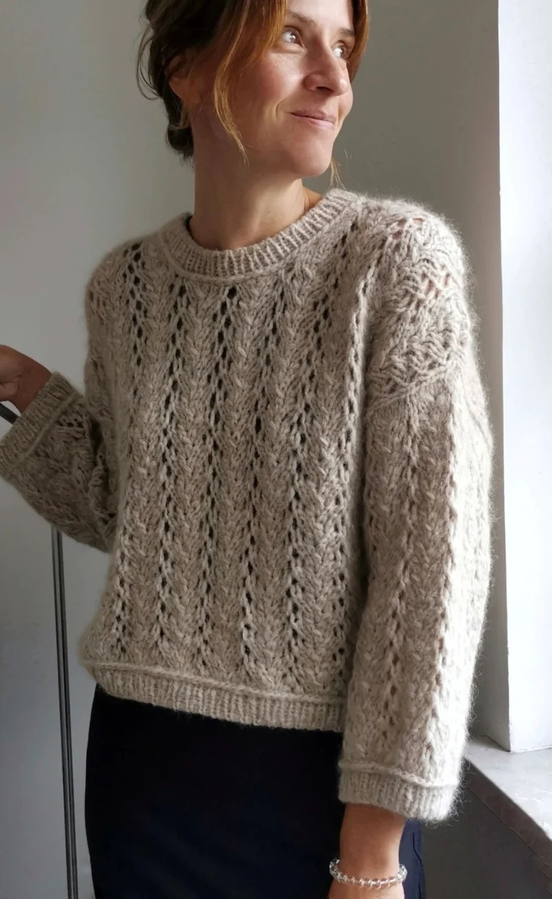 Estelle Sweater - OONIQUE CHUNKY & SILKY KID RMS - Strickpaket