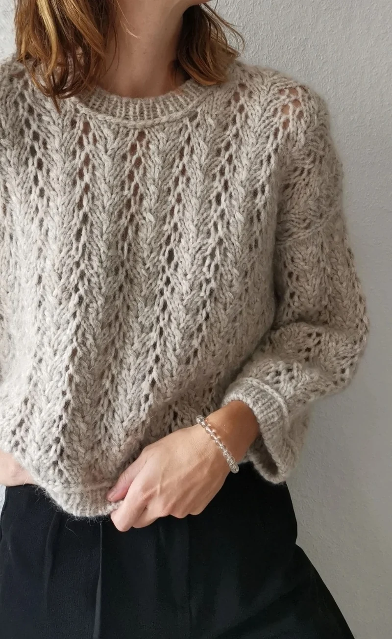 Estelle Sweater - OONIQUE CHUNKY & SILKY KID RMS - Strickpaket