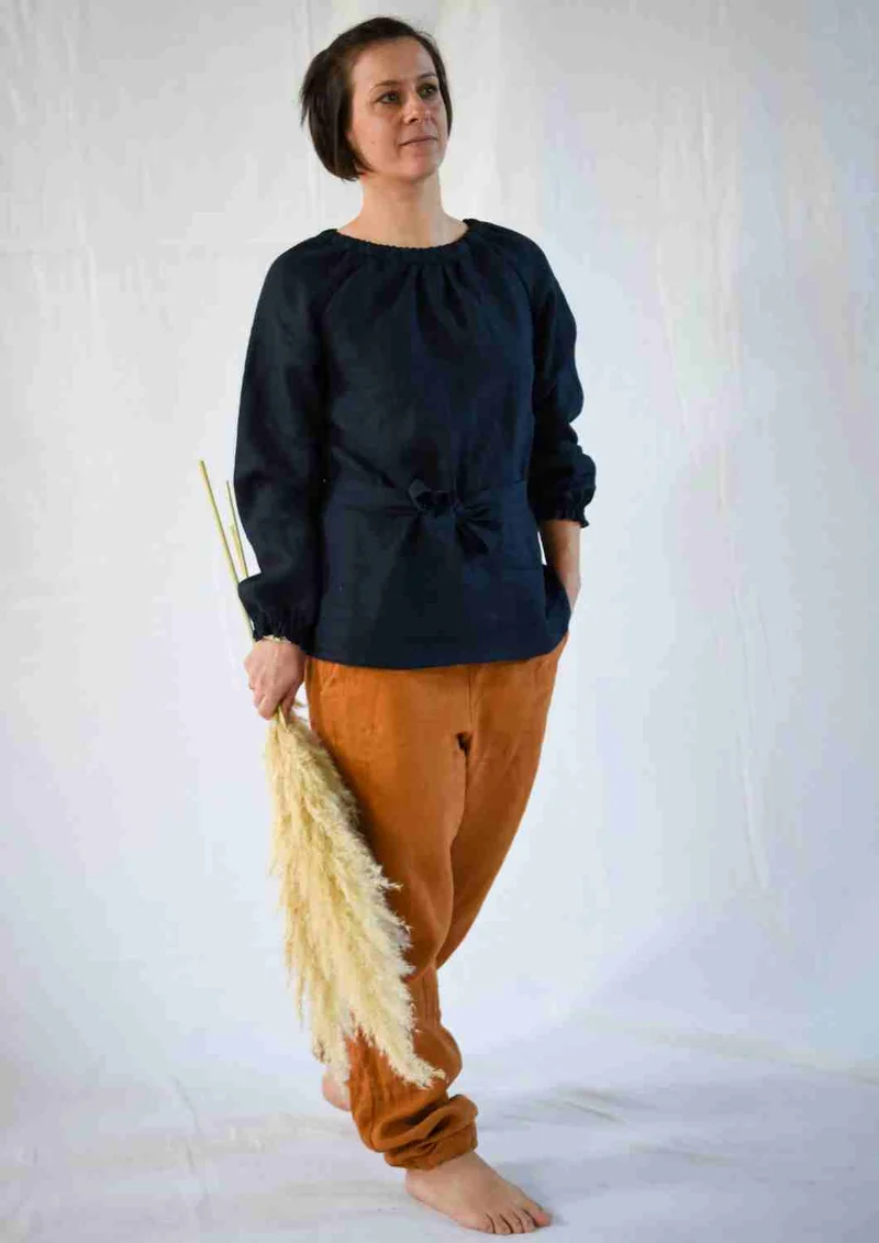 Leinenbluse "Kamille" für Damen