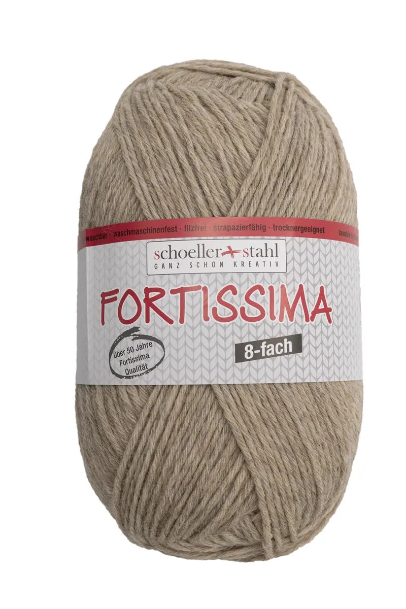 Fortissima 8-fach Sockenwolle 150g | Farbe 8074 - HOLZ-MELIERT