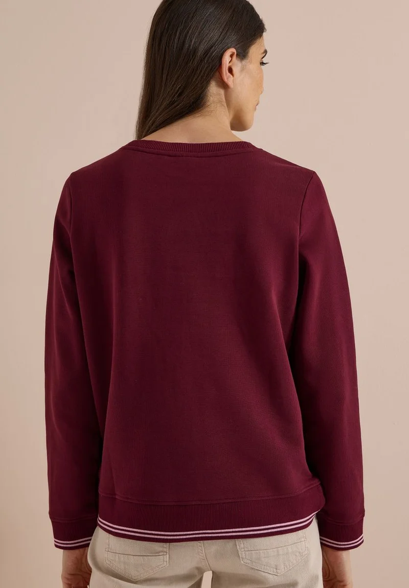 Sweatshirt mit Rundhals und Stickerei