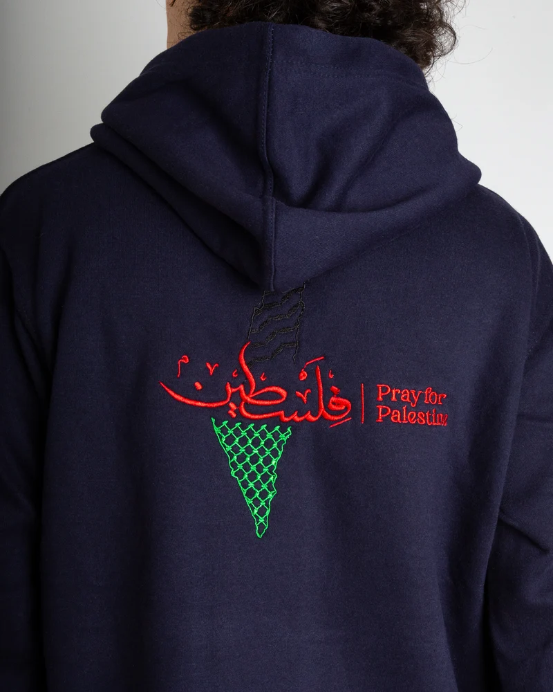 Pray for Palestine Kapuzenpullover HERREN - Marine