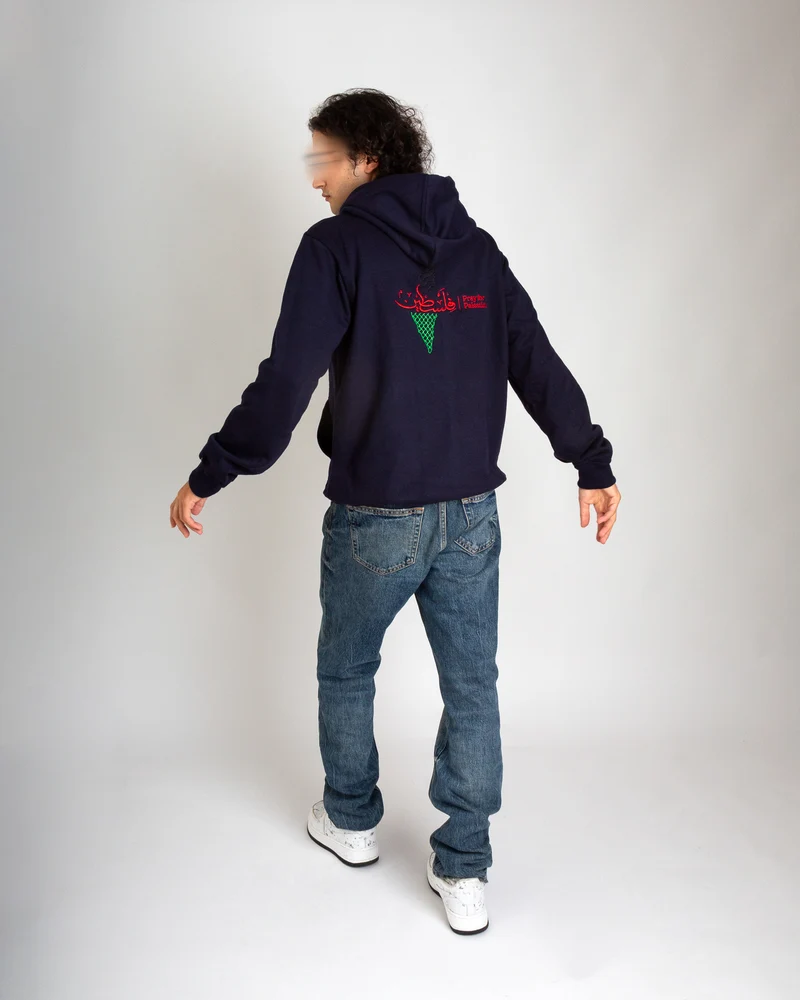 Pray for Palestine Kapuzenpullover HERREN - Marine