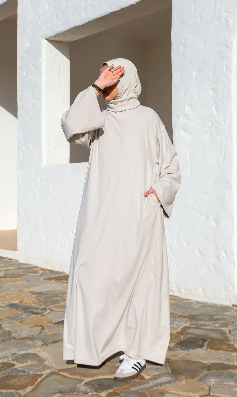 Coll-Pullover - Stein