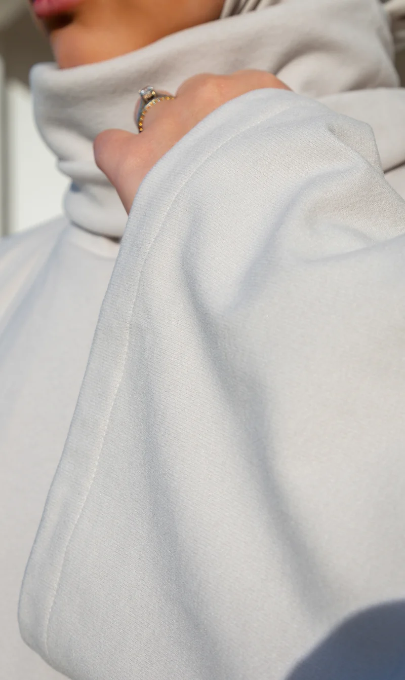 Coll-Pullover - Stein