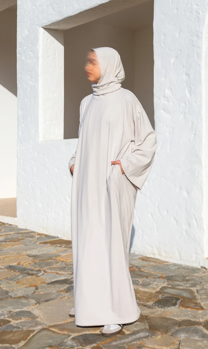 Coll-Pullover - Stein