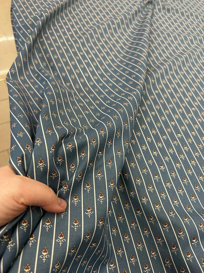 No. 1949 Baumwollpoplin jeansblau
