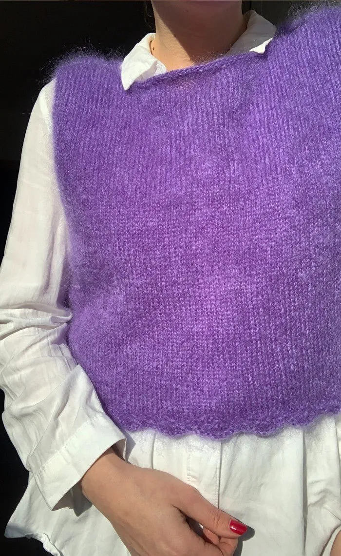 The Knitting Poet's Slipover - BALLERINA CHUNKY MOHAIR - Strickset