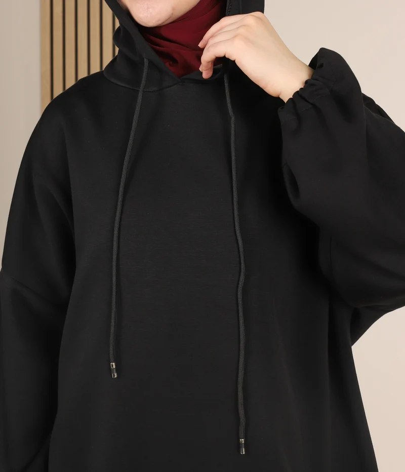 Twinset Kapuzenpullover Hind - Schwarz