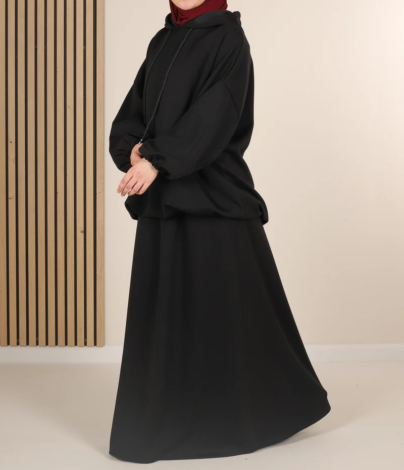 Twinset Kapuzenpullover Hind - Schwarz