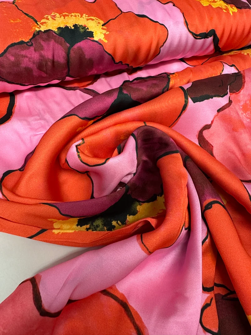No. 1955 Viskosesatin EcoVero pink rot