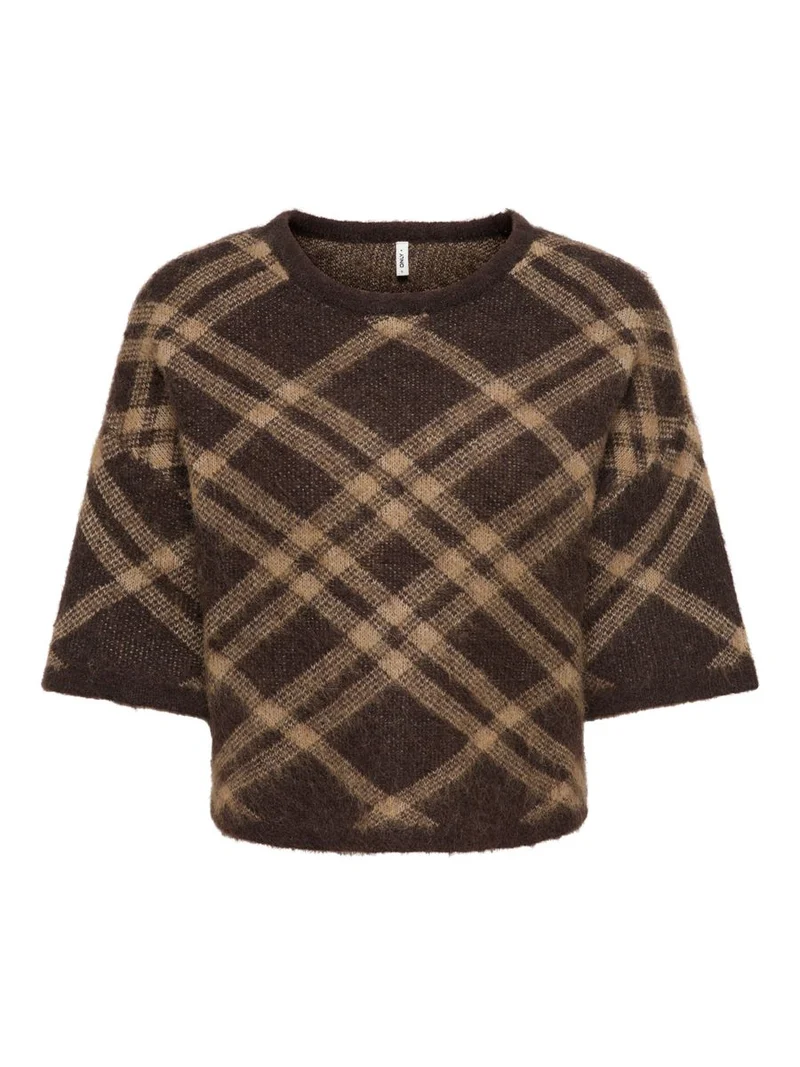 ONLNOEME SS PATTERN O-NECK KNT