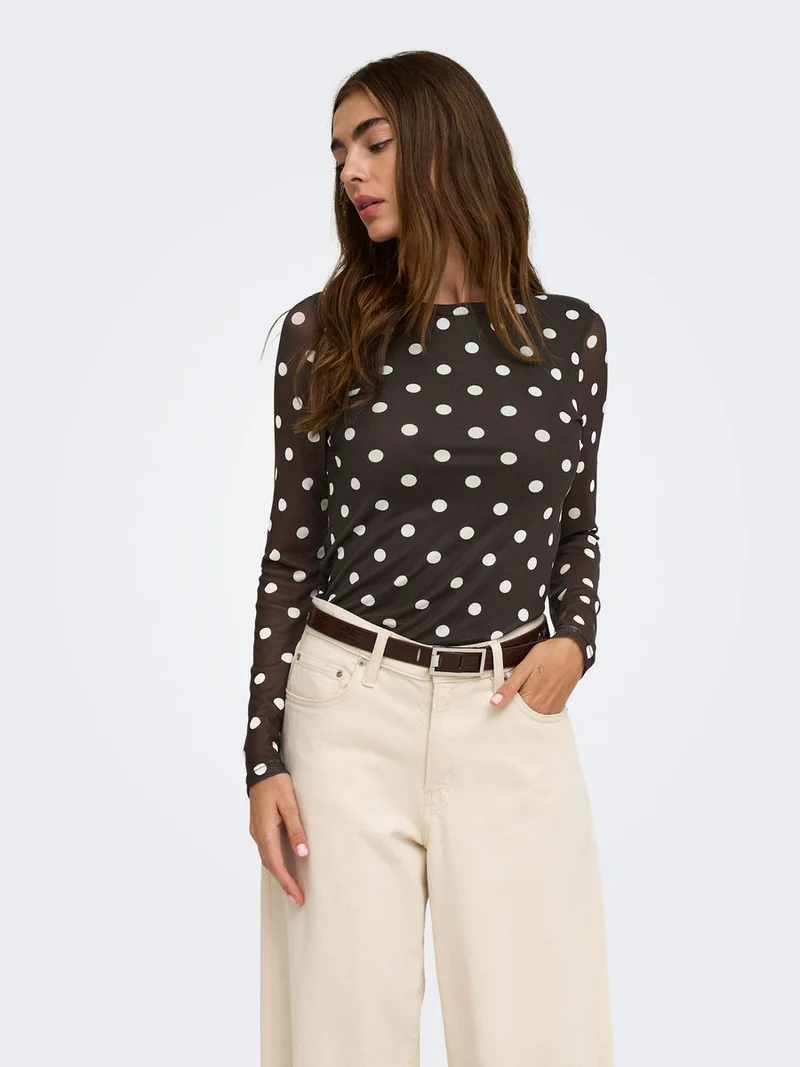 ONLNOVA L/S MESH TOP WVN