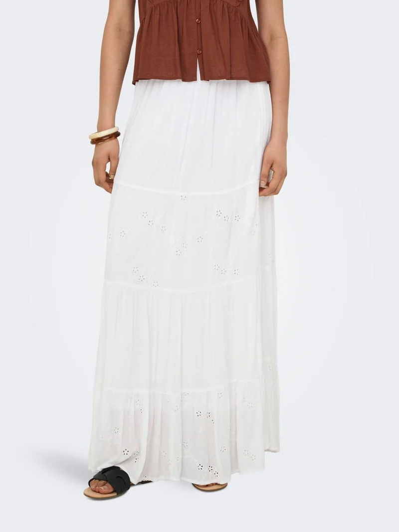 ONLCHIARA BRODERIE LONG SKIRT PTM