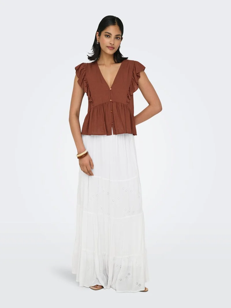 ONLCHIARA BRODERIE LONG SKIRT PTM