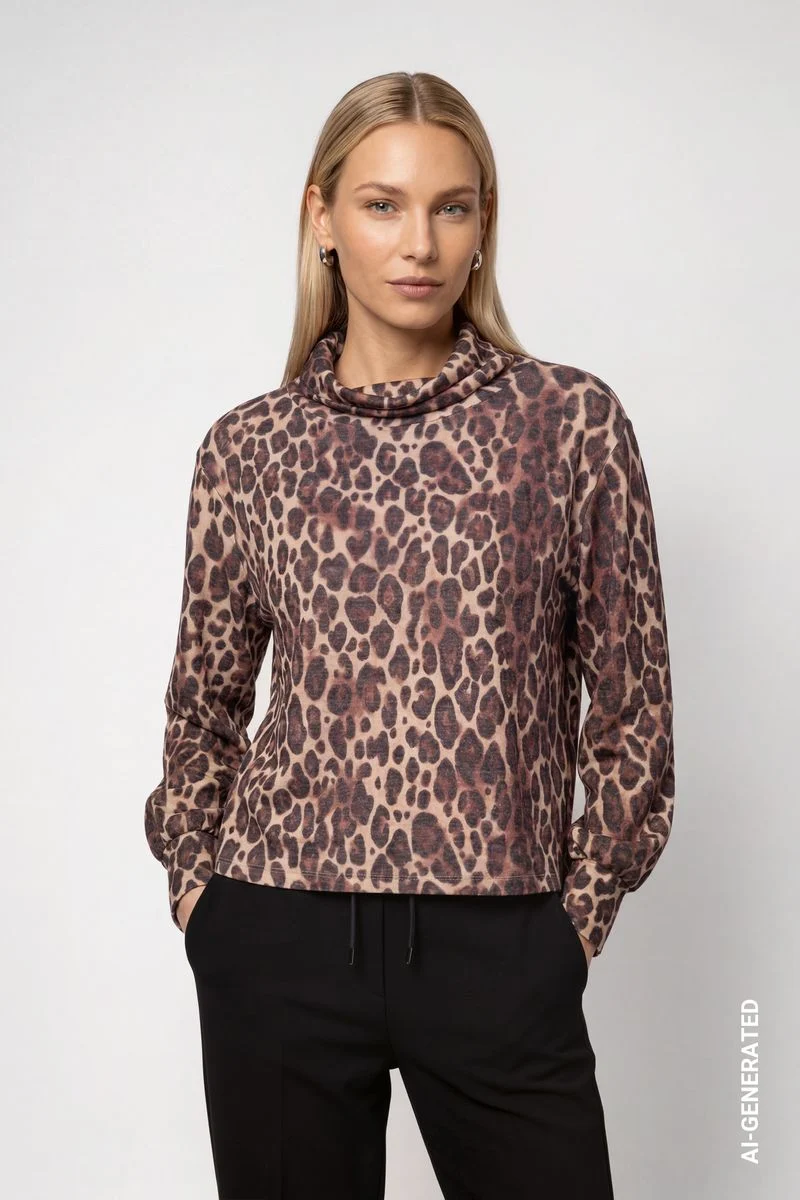 Sweatshirt mit Leomuster