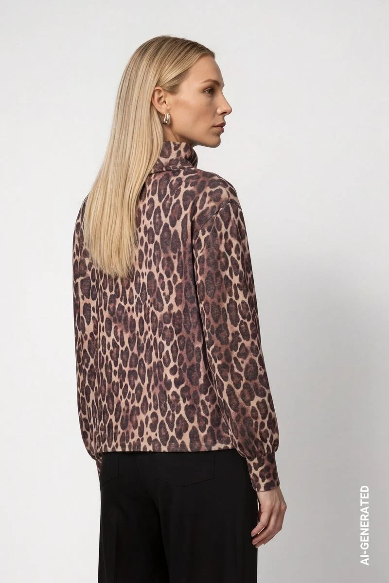Sweatshirt mit Leomuster