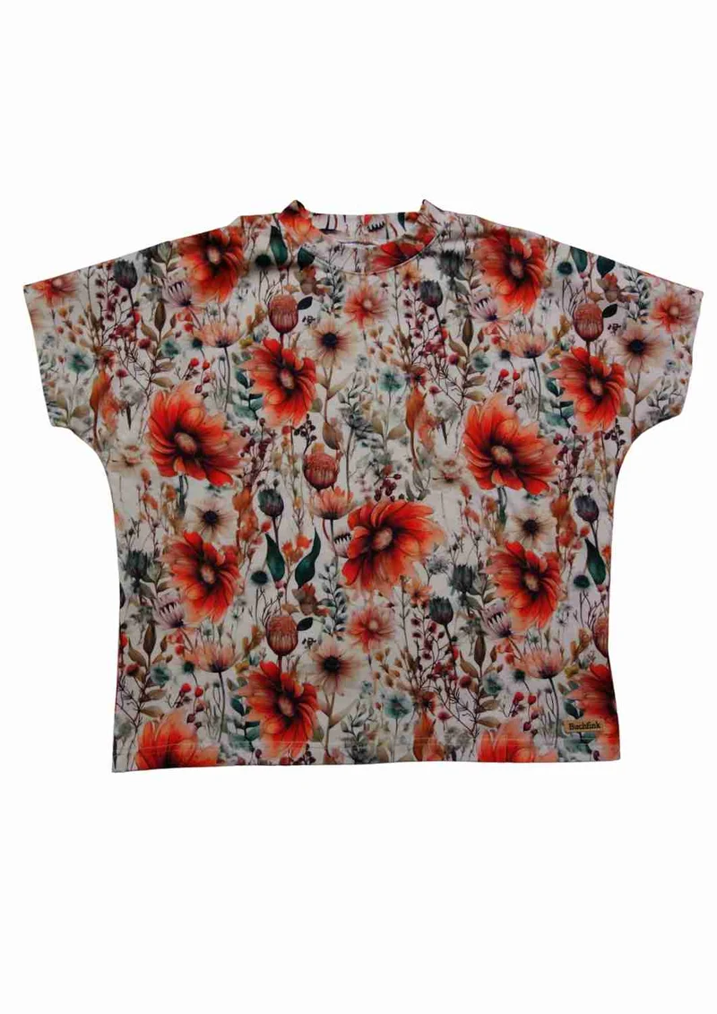Oversize T-Shirt für Damen aus Jersey "Wiesenklee"