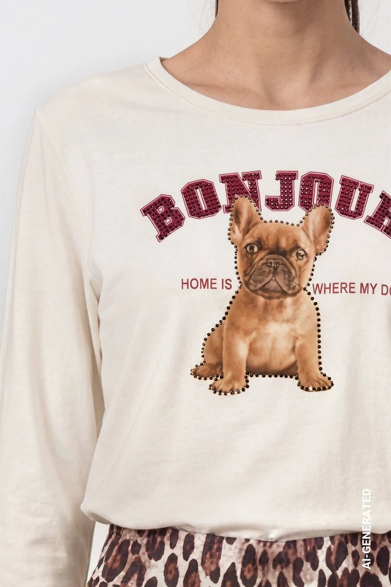 Langarmshirt mit Print
