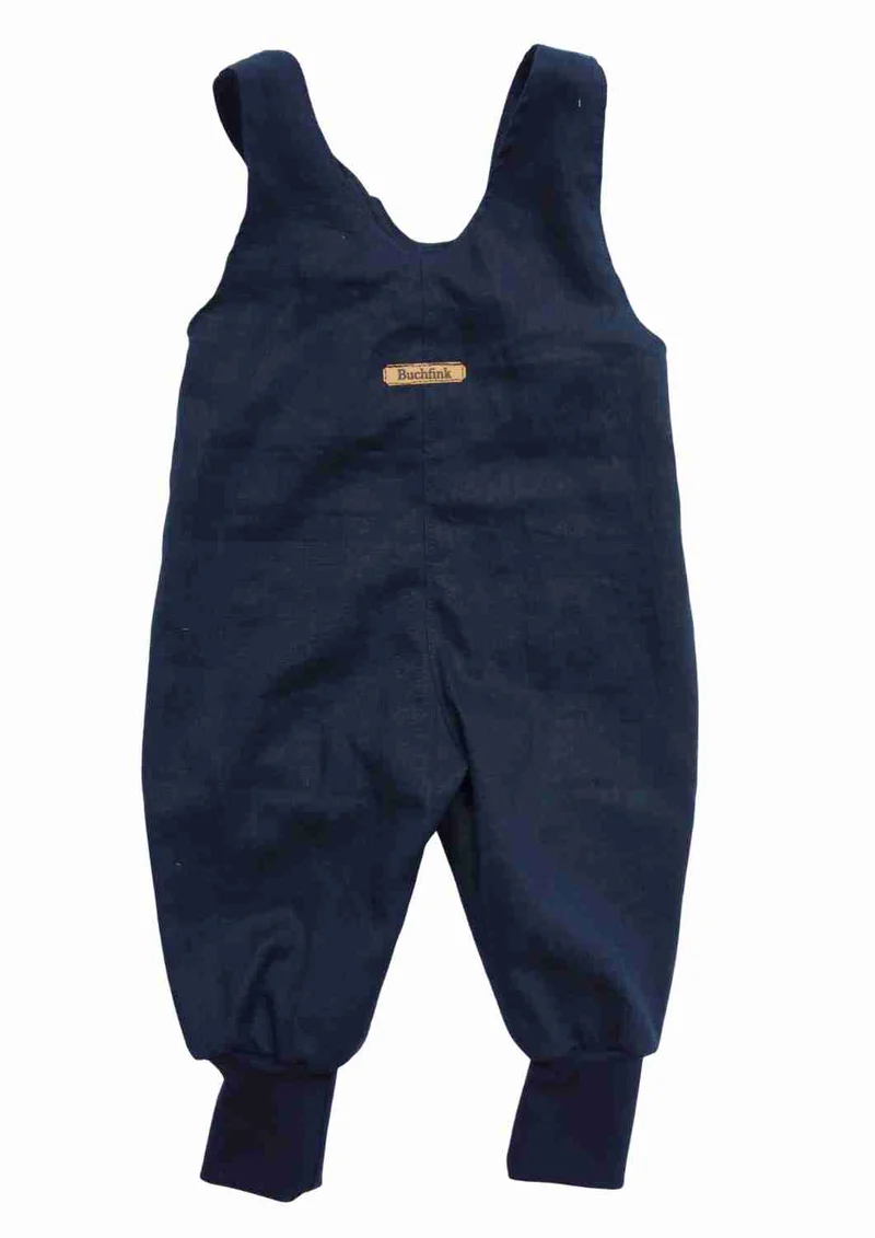 Leinenlatzhose für Kinder, mit Bündchen "Weide", Salopette