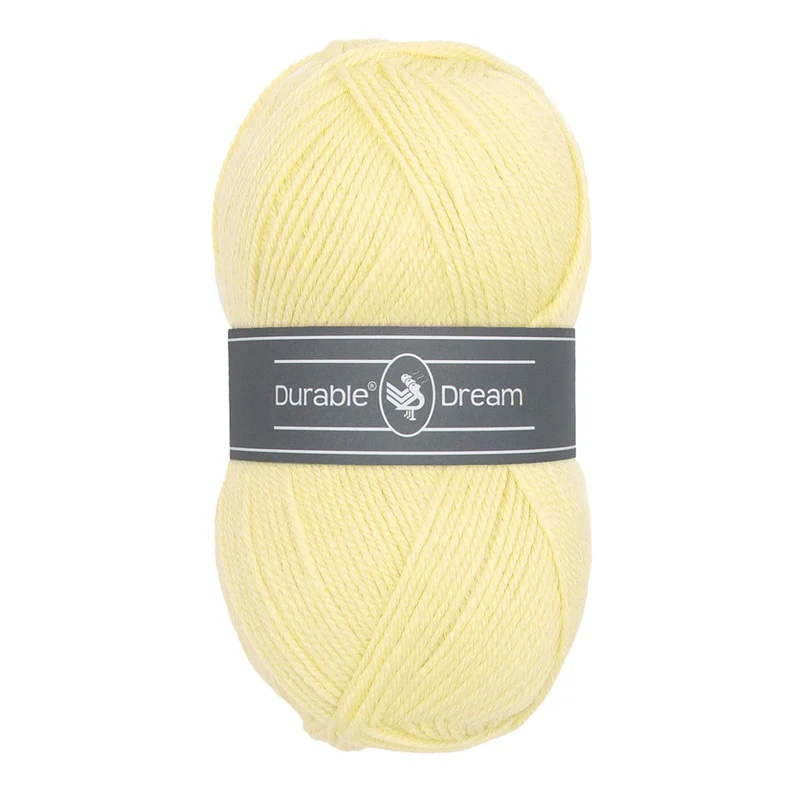 Durable Dream 309 Hellgelb – Garn zum Stricken und Häkeln