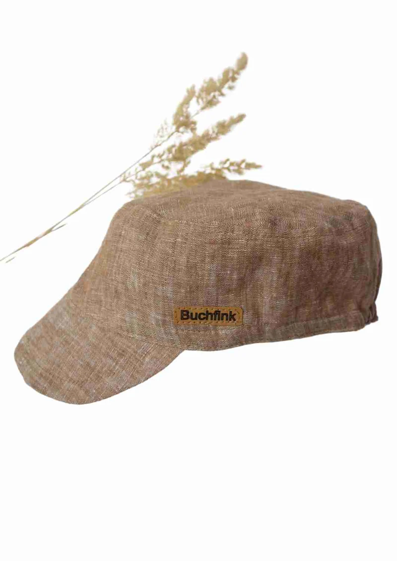 Michelmütze aus Leinen "Wiesenknopf"
