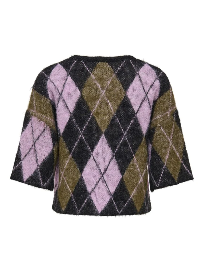 ONLNOEME SS PATTERN O-NECK KNT