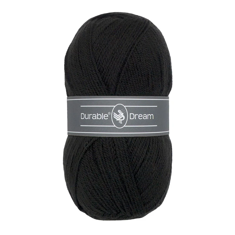 Durable Dream 325 Black Strick- und Häkelgarn