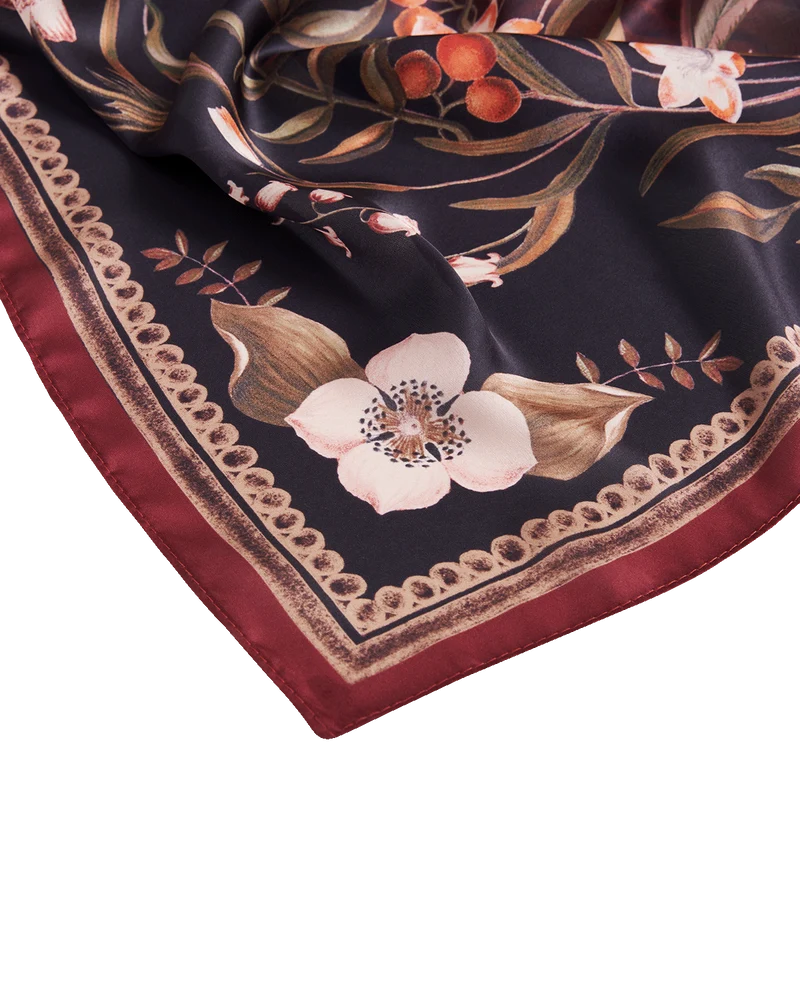 Aurora Tales Square Scarf in Peach