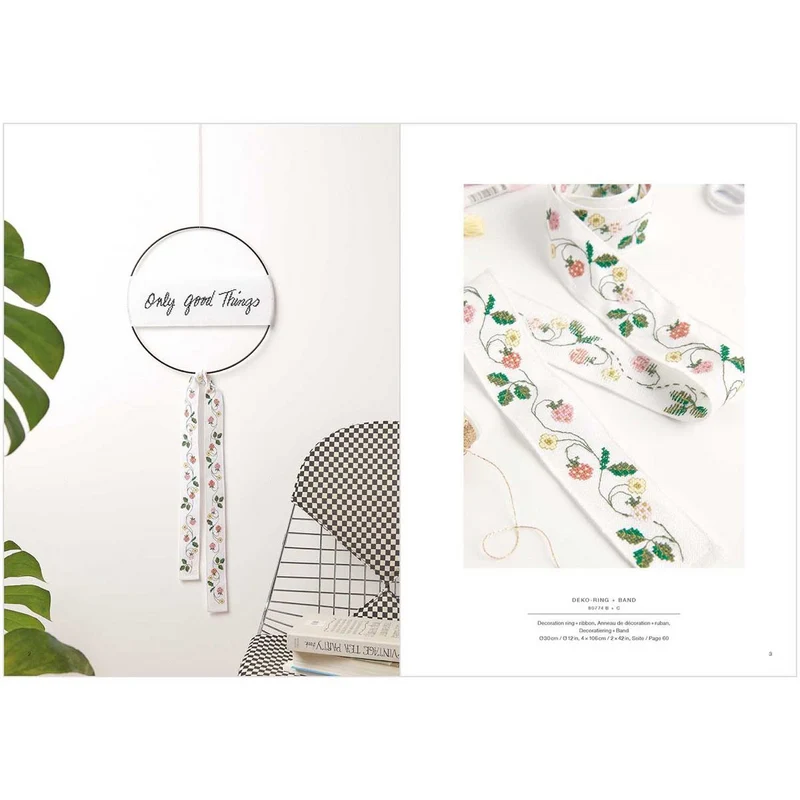 Stickbuch 181: Nur Bienen + Früchte + Blumen