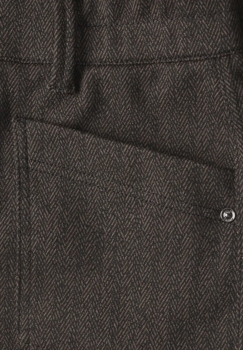 High Waist Barrel Leg Hose mit Elastikbund