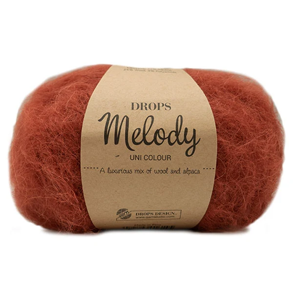 DROPS Melody Uni Colour 019 Steinrot