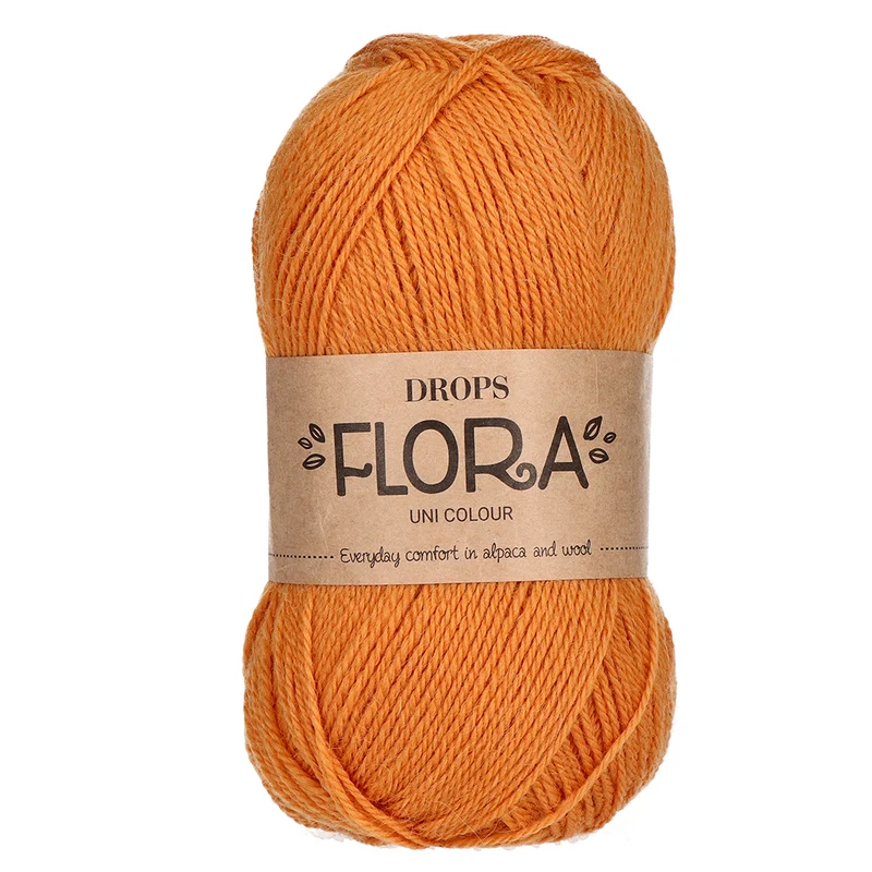 DROPS Flora Uni Colour 29 Mandarine
