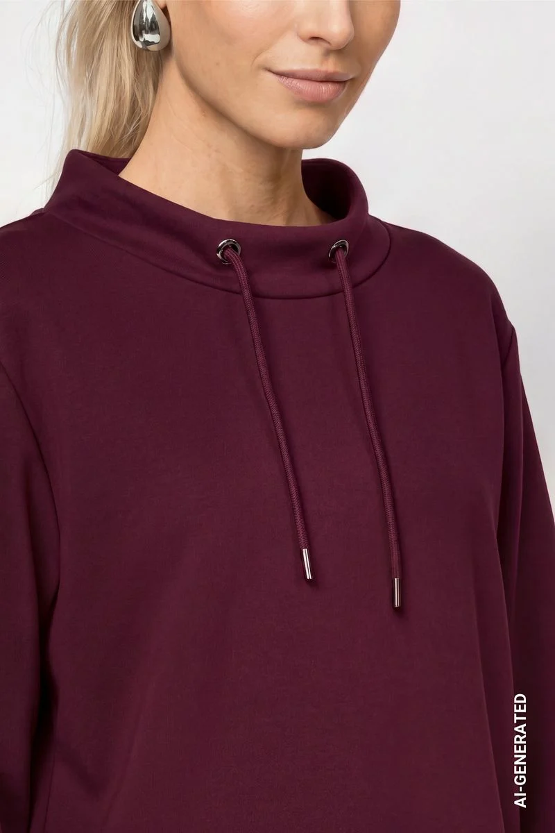 Sweatshirt mit Stehkragen