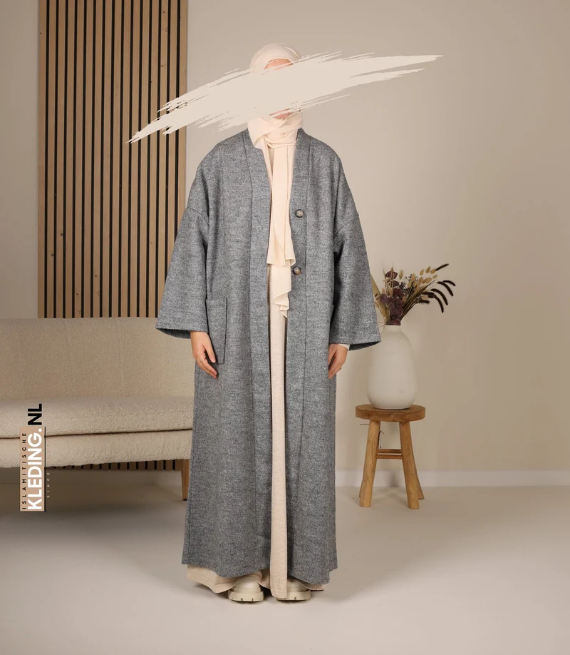 Essential Winter-Kimono Akemi Grey Melée