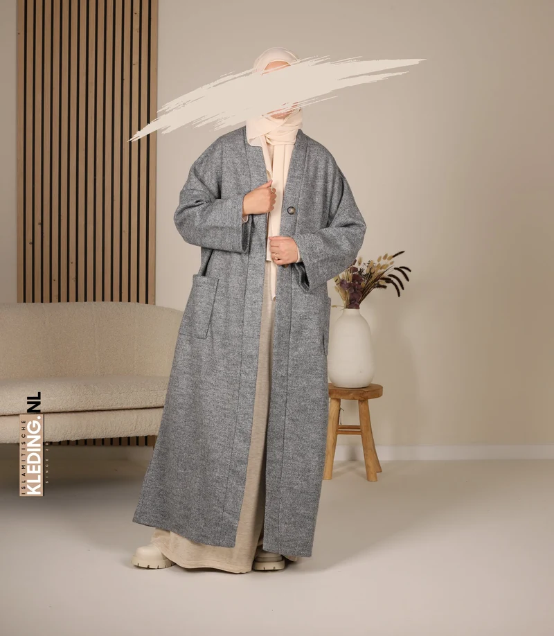 Essential Winter-Kimono Akemi Grey Melée