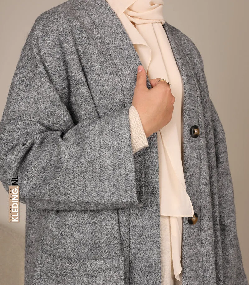 Essential Winter-Kimono Akemi Grey Melée