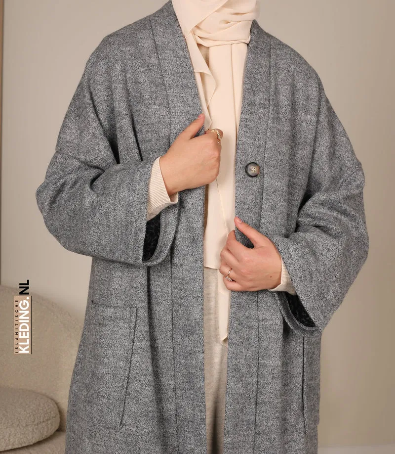 Essential Winter-Kimono Akemi Grey Melée