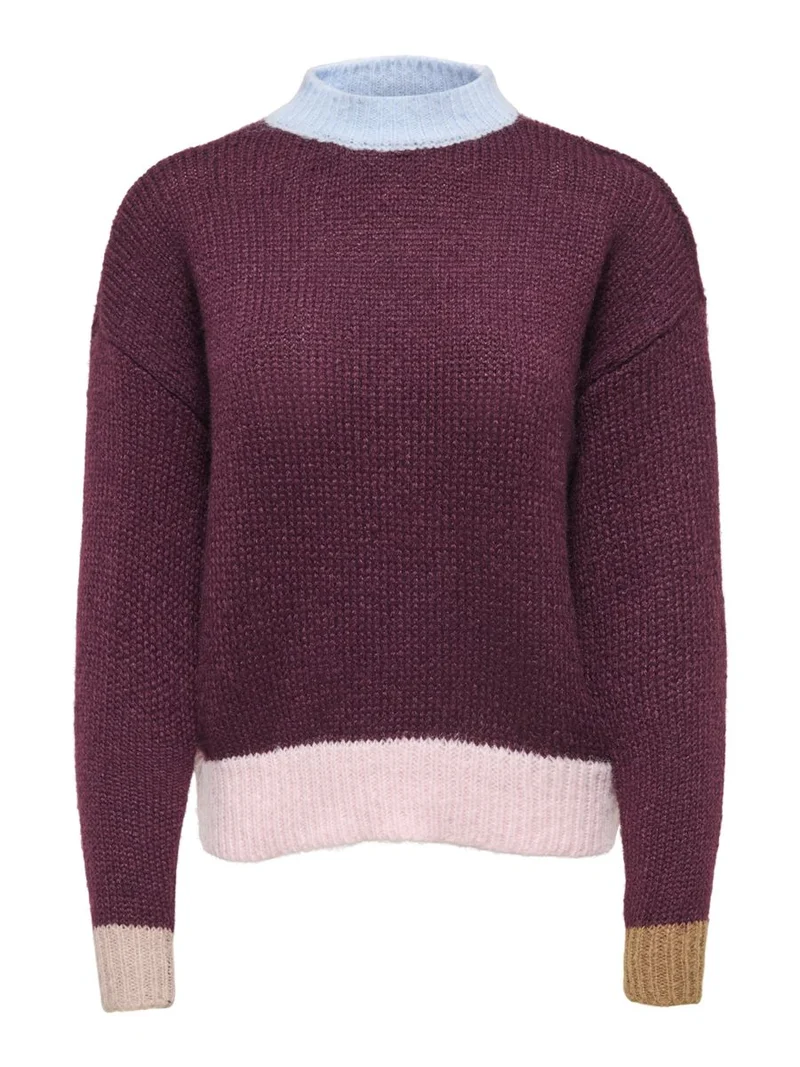 ONLOLINA LS CONTRAST HIGHNECK CC KNT