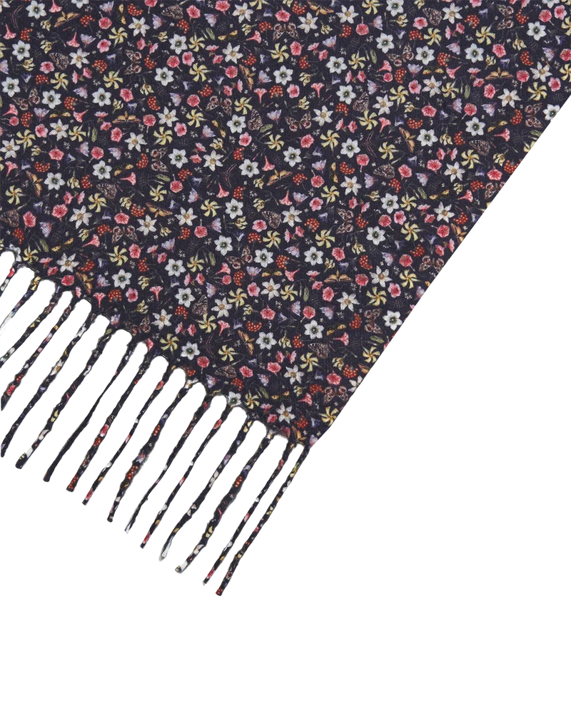 Floral Ditsy Tassel Scarf