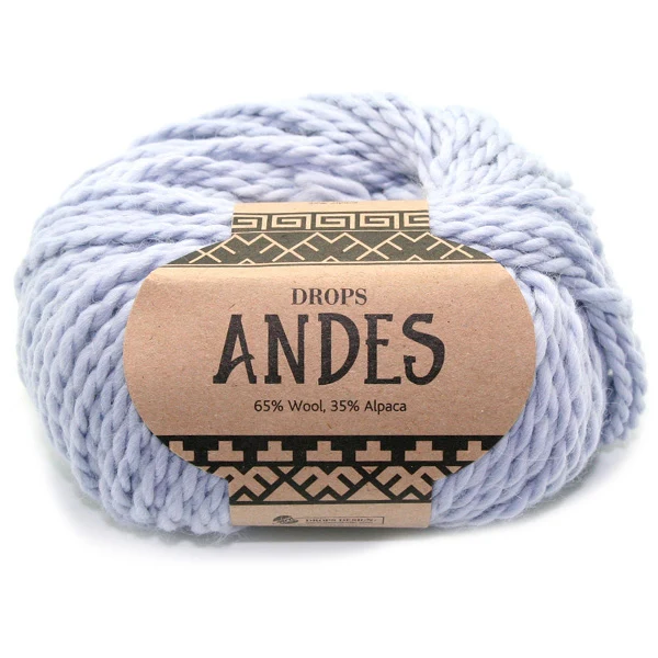 DROPS Andes Uni Colour 8112 Eisblau