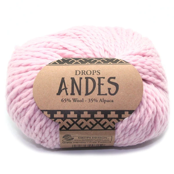 DROPS Andes Uni Colour 3145 Puderrosa