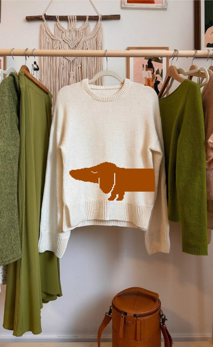 Studio Sweater mit deinem Wunsch-Motiv - The Merry Merino 140 GOTS - Strickset